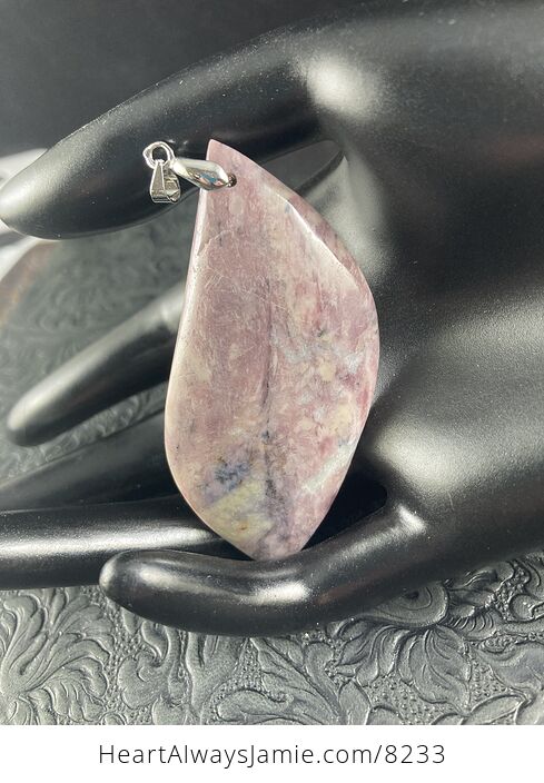 Lilac Jasper Stone Jewelry Pendant - #QmsOErbw0iY-6