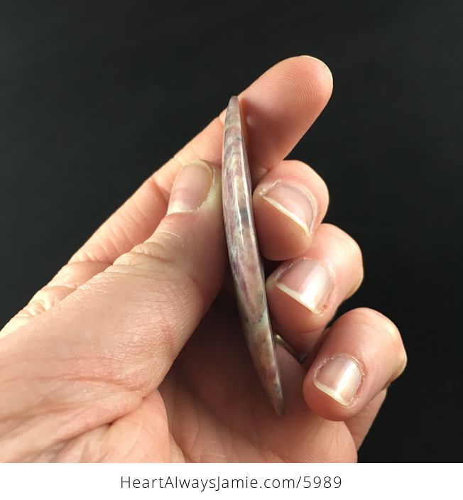Lilac Jasper Stone Jewelry Pendant - #WJyJ843v0HQ-5