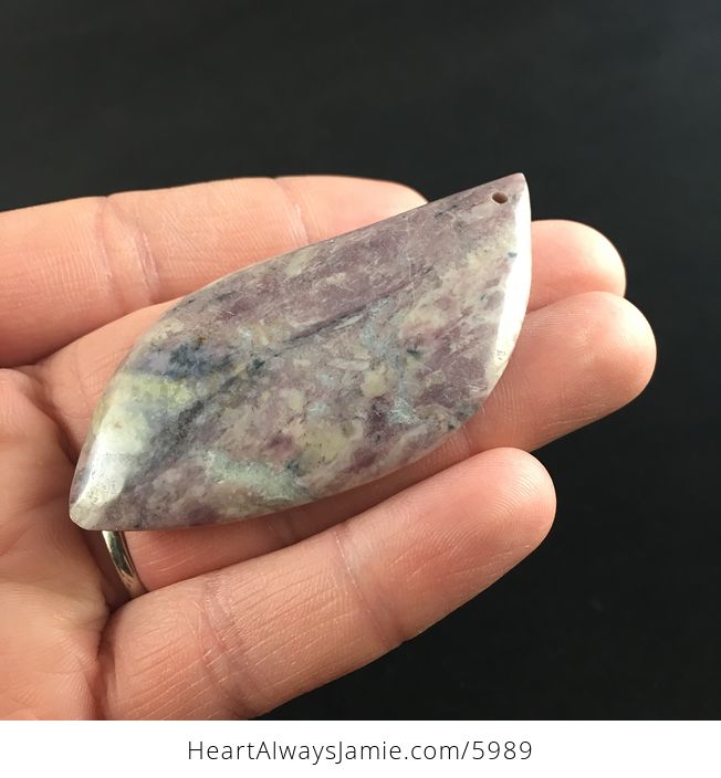 Lilac Jasper Stone Jewelry Pendant - #WJyJ843v0HQ-3