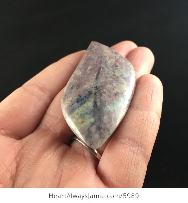 Lilac Jasper Stone Jewelry Pendant - #WJyJ843v0HQ-2