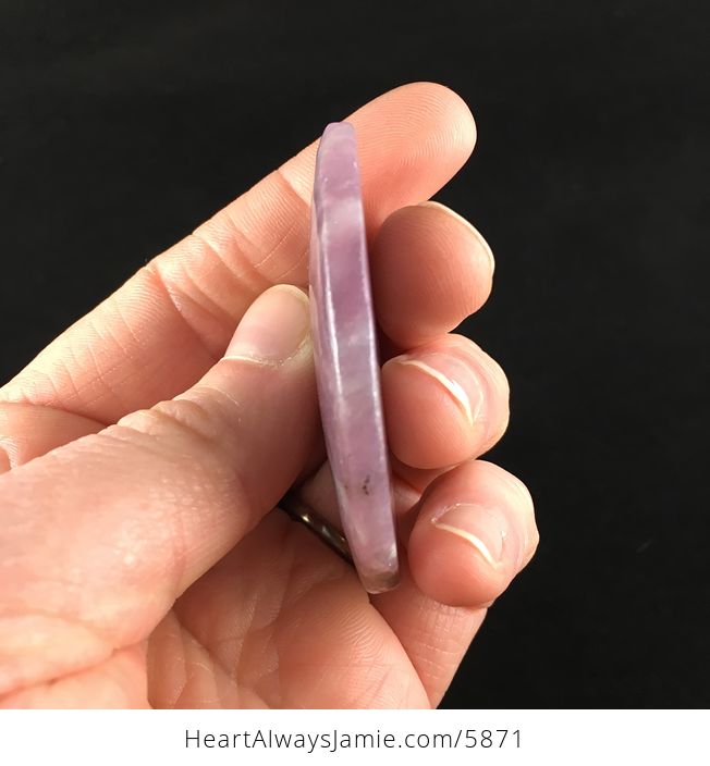Lilac Jasper Stone Jewelry Pendant - #dQHMtQHvlxI-5