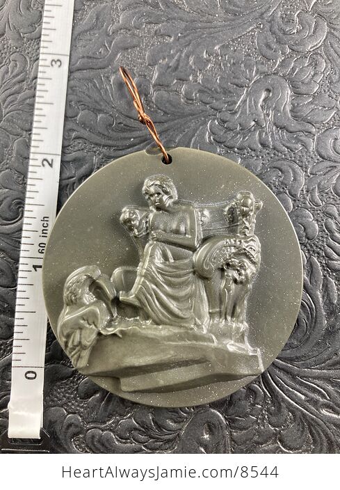 Ludwig Van Beethoven Jasper Pendant Stone Jewelry Mini Art Ornament - #6mUetGtLaSI-6