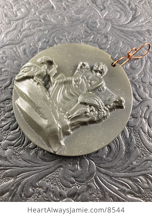 Ludwig Van Beethoven Jasper Pendant Stone Jewelry Mini Art Ornament - #6mUetGtLaSI-4