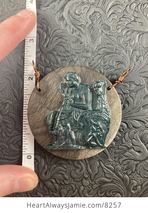 Ludwig Van Beethoven Jasper Pendant Stone Jewelry Mini Art Ornament - #GIfLHl4wZ1g-2