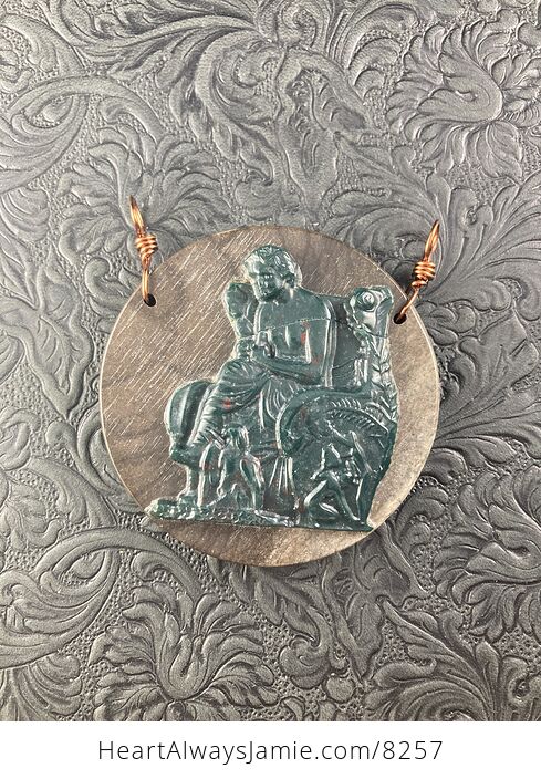 Ludwig Van Beethoven Jasper Pendant Stone Jewelry Mini Art Ornament - #GIfLHl4wZ1g-1
