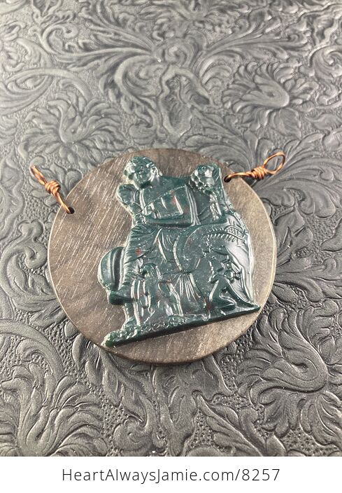 Ludwig Van Beethoven Jasper Pendant Stone Jewelry Mini Art Ornament - #GIfLHl4wZ1g-5