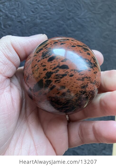 Mahogany Obsidian Crystal Sphere - #ilkeRMSf18w-7