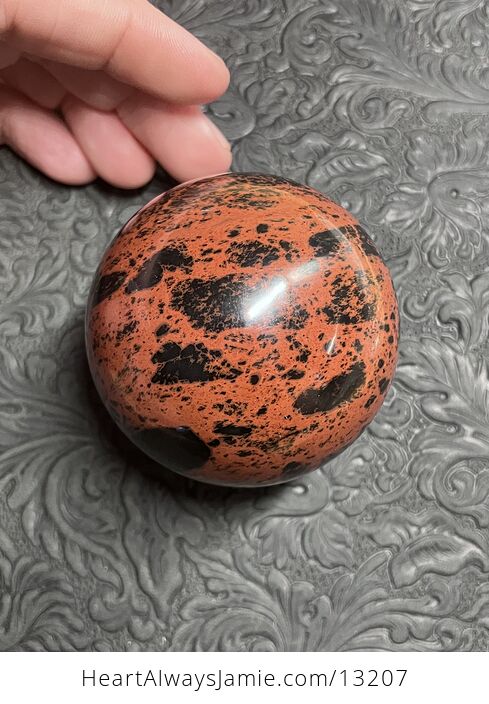 Mahogany Obsidian Crystal Sphere - #ilkeRMSf18w-1