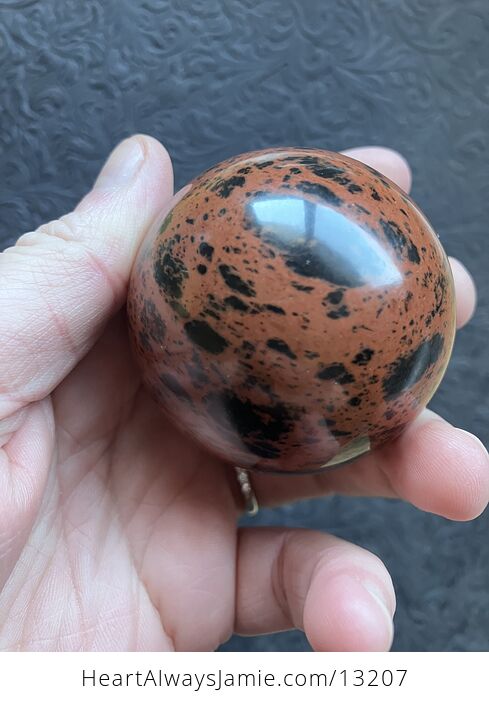 Mahogany Obsidian Crystal Sphere - #ilkeRMSf18w-5