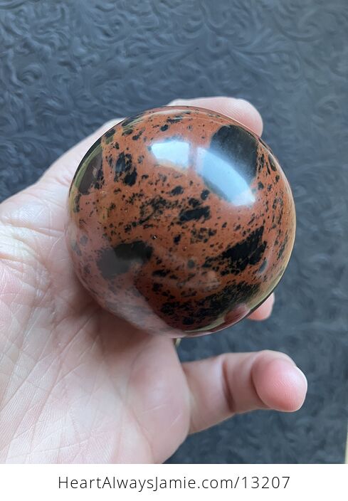 Mahogany Obsidian Crystal Sphere - #ilkeRMSf18w-6