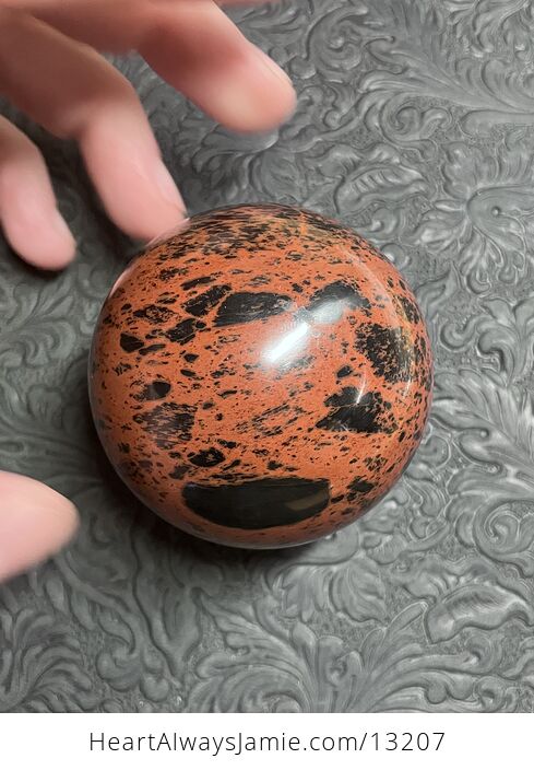 Mahogany Obsidian Crystal Sphere - #ilkeRMSf18w-14