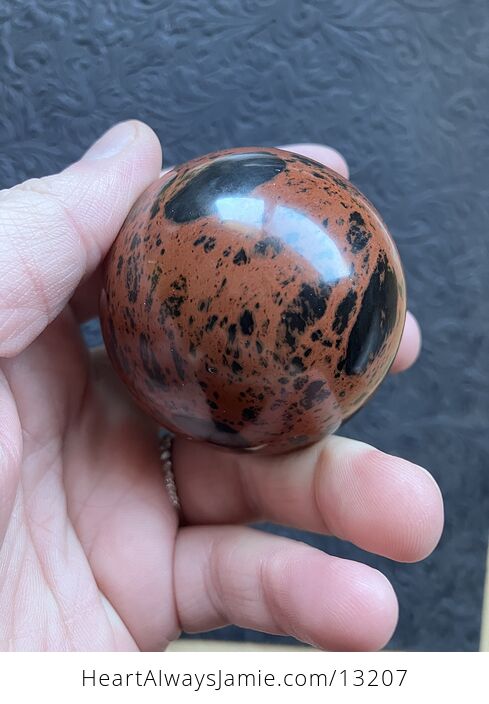 Mahogany Obsidian Crystal Sphere - #ilkeRMSf18w-3