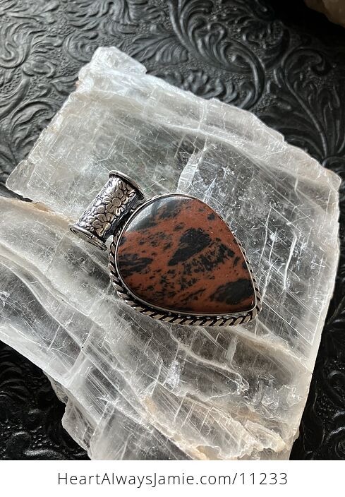 Mahogany Obsidian Handcrafted Stone Jewelry Crystal Pendant - #riCEBf9tveQ-4