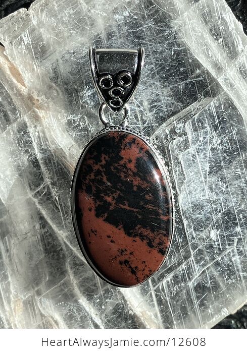 Mahogany Obsidian Stone Jewelry Crystal Pendant Discounted - #hDKAtvAuhvI-5