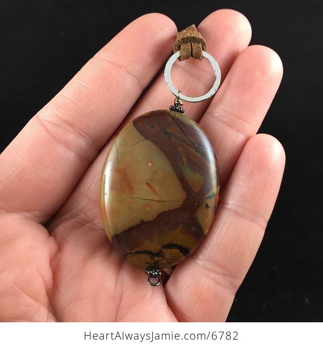 Maple Jasper Stone Jewelry Pendant Necklace - #hiUybxizMg8-2