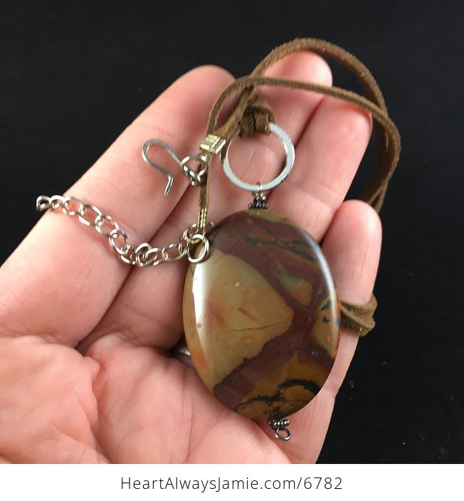 Maple Jasper Stone Jewelry Pendant Necklace - #hiUybxizMg8-1