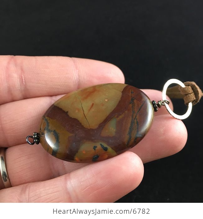 Maple Jasper Stone Jewelry Pendant Necklace - #hiUybxizMg8-3