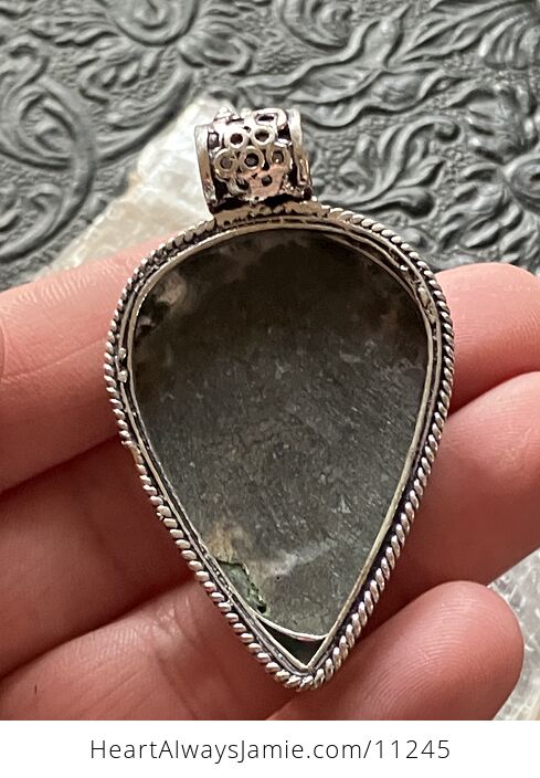 Marcasite Agate Stone Crystal Jewelry Pendant - #uoZAz2InT80-5