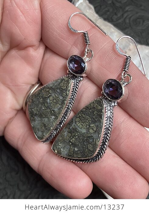 Marcasite in Agate Earrings Stone Crystal Jewelry - #vrsnLCpSdEk-5