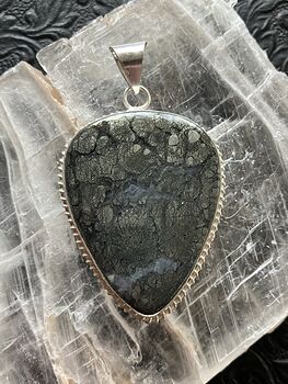 Marcasite in Agate Stone Crystal Jewelry Pendant #1rGHAxtNgII