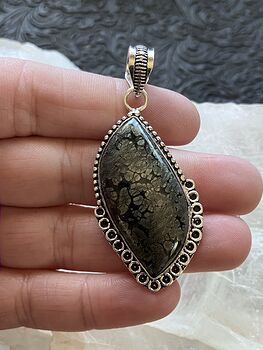 Marcasite in Agate Stone Crystal Jewelry Pendant #l434cErpdXM