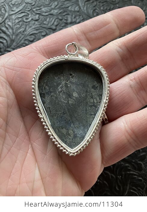 Marcasite in Agate Stone Crystal Jewelry Pendant - #1rGHAxtNgII-3