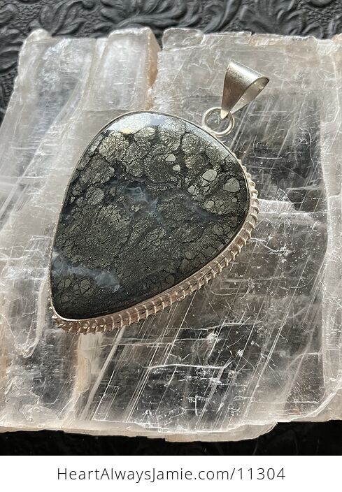 Marcasite in Agate Stone Crystal Jewelry Pendant - #1rGHAxtNgII-5