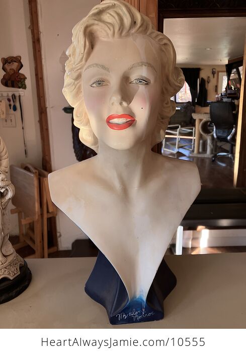 Marilyn Monroe 1950s Bust Statue Sculpture - #dUGs2KabWFw-8