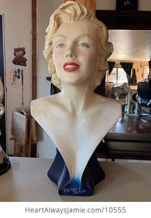 Marilyn Monroe 1950s Bust Statue Sculpture - #dUGs2KabWFw-2
