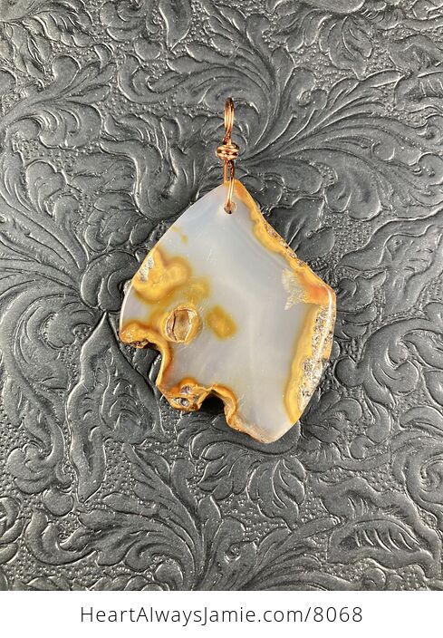 Marine Chalcedony Dendritic Agate Stone Jewelry Pendant - #z2BIRVFVtF8-2