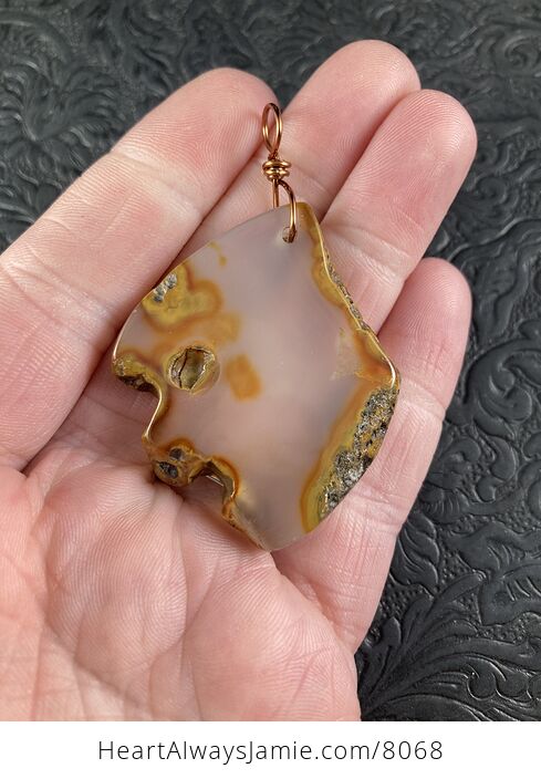 Marine Chalcedony Dendritic Agate Stone Jewelry Pendant - #z2BIRVFVtF8-1