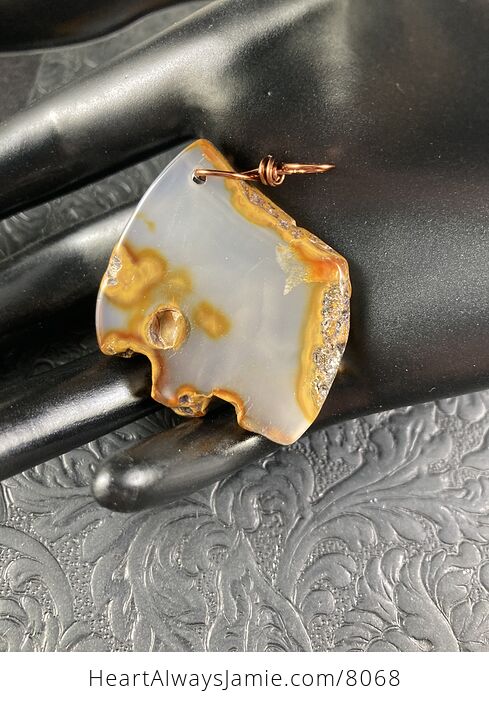 Marine Chalcedony Dendritic Agate Stone Jewelry Pendant - #z2BIRVFVtF8-6