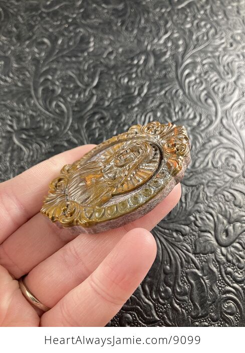 Mary Jasper Stone Jewelry Pendant Ornament - #8VCYaL9ddg4-4