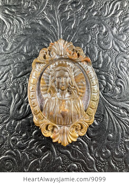 Mary Jasper Stone Jewelry Pendant Ornament - #8VCYaL9ddg4-1