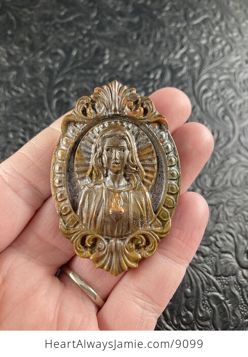 Mary Jasper Stone Jewelry Pendant Ornament - #8VCYaL9ddg4-2