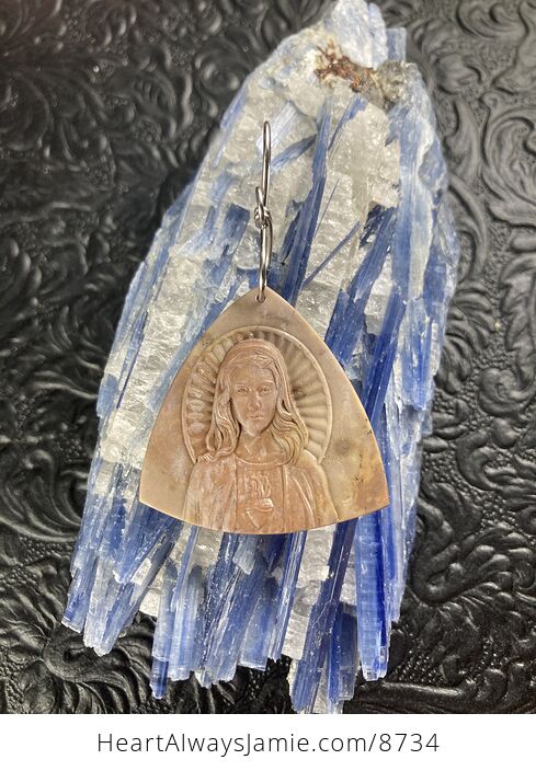 Mary Jasper Stone Jewelry Pendant Ornament - #E7pY580ghpo-4