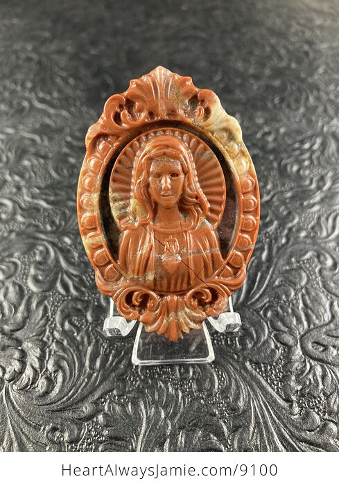 Mary Jasper Stone Jewelry Pendant Ornament - #P4vzR8VvJgs-6
