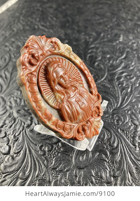 Mary Jasper Stone Jewelry Pendant Ornament - #P4vzR8VvJgs-7