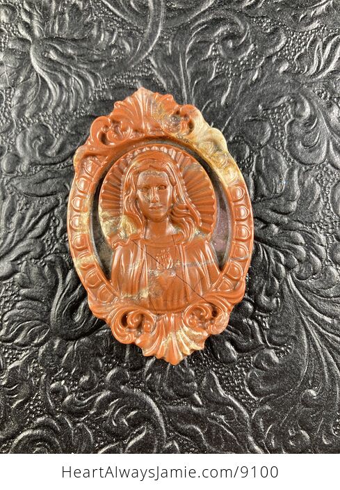 Mary Jasper Stone Jewelry Pendant Ornament - #P4vzR8VvJgs-4