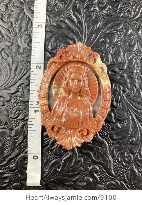 Mary Jasper Stone Jewelry Pendant Ornament - #P4vzR8VvJgs-5