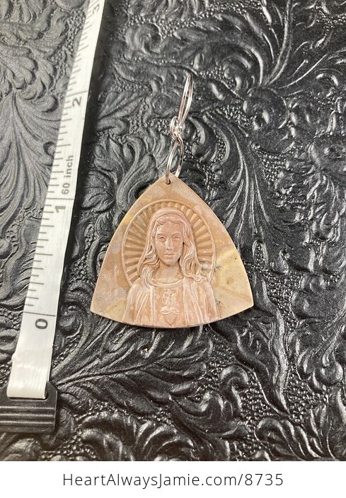 Mary Jasper Stone Jewelry Pendant Ornament - #c9L5dpDlegc-5