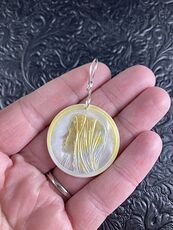 Mary Mother of Pearl Shell Jewelry Pendant Ornament #NhkfUPfgGUo