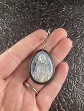 Mary Mother of Pearl Shell Jewelry Pendant Ornament #hpWcGcsCrXw