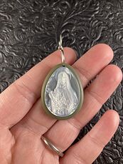Mary Mother of Pearl Shell Jewelry Pendant Ornament #nJGMHyDTFys