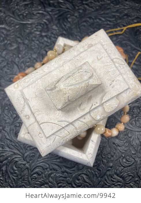 Matte Marble Stone Jewelry or Trinket Box - #LNpWQJlEB1g-14