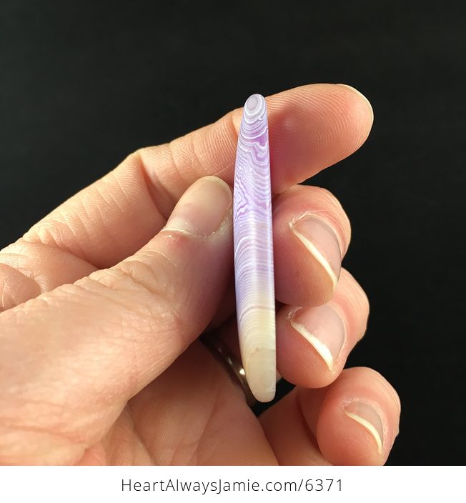Matte Purple Agate Stone Jewelry Pendant - #IaqJqsPiFqY-5
