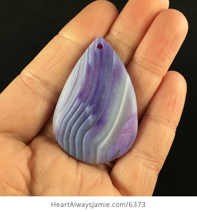 Matte Purple Agate Stone Jewelry Pendant - #g3qfwS2LjGY-1