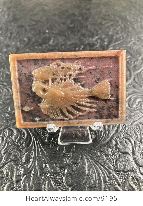Mermaid Carved Mini Art Stone Pendant Jewelry - #kPpzfai46cY-1