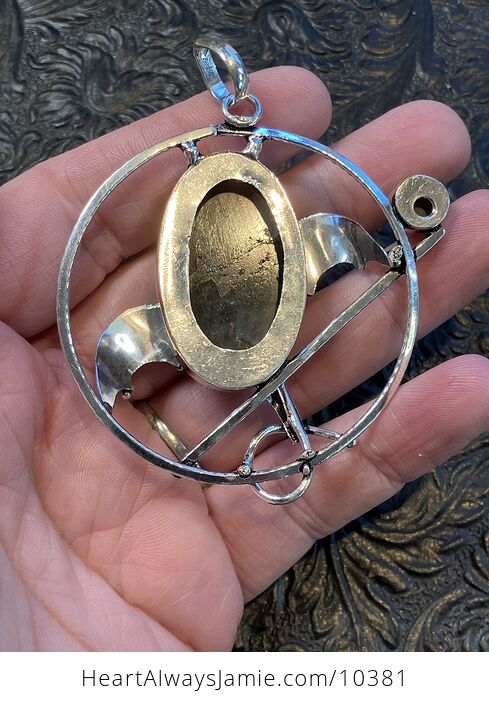 Metal Dragon and Labradorite Stone Jewelry Crystal Charm or Pendant - #noxhqWB086U-4