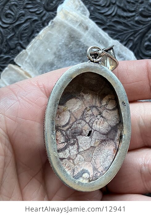 Mexican Birdseye Jasper Rhyolite Pendant Stone Jewelry Crystal - #N6XL1YQPkBc-5